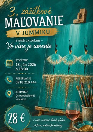 Vo víne je umenie - zážitkové maľovanie