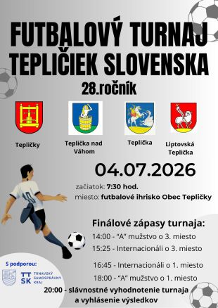 Futbalový turnaj Tepličiek Slovenska