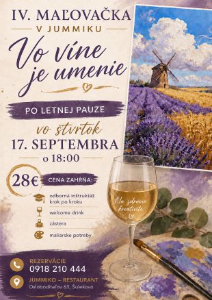 Vo víne je umenie 4 - zážitkové maľovanie