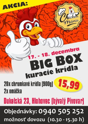 AKCIA: BIG BOX KRÍDLA